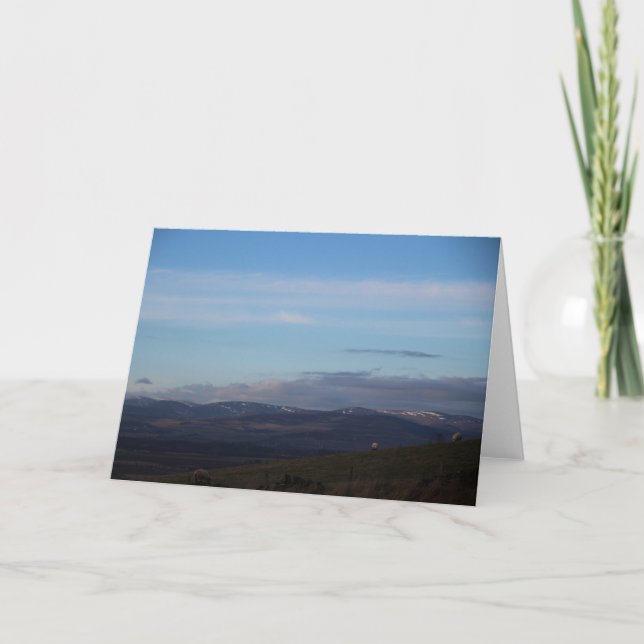 Cartes Pour Fêtes Annuelles Vallée de Strathmore en hiver (Devant)