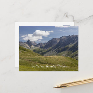Cartes Pour Fêtes Annuelles Valloire Mountains Summer Landscape, France