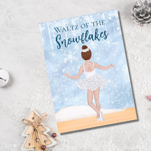 Cartes Pour Fêtes Annuelles Valse des flocons de neige le ballet des crapets