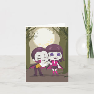 Cartes Pour Fêtes Annuelles Vampire Couple