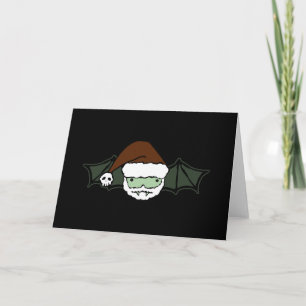 Cartes Pour Fêtes Annuelles Vampire Père Noël Bat