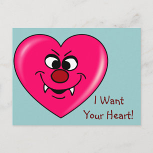 Cartes Pour Fêtes Annuelles Vampire Valentine : Give Your Heart to Me