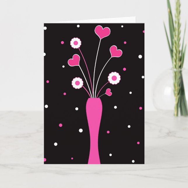 Cartes Pour Fêtes Annuelles Vase génial (Devant)