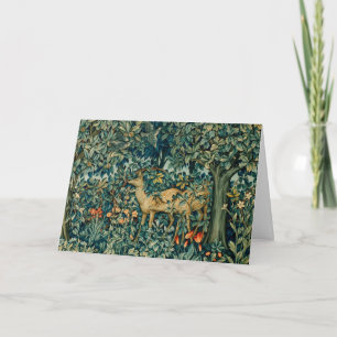 Cartes Pour Fêtes Annuelles VÉGÉTATION,ANIMAUX DE LA FORÊT Fait Noël Floral