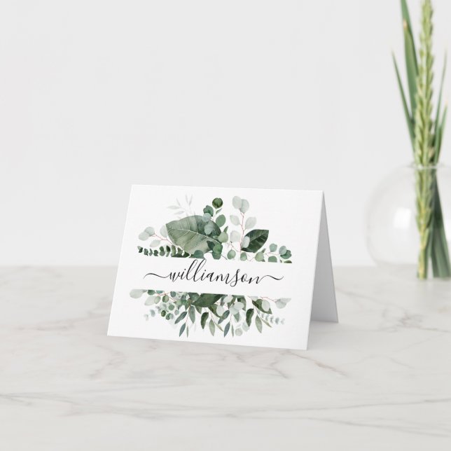 Cartes Pour Fêtes Annuelles Végétation botanique avec nom (Devant)