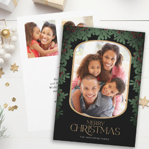 Cartes Pour Fêtes Annuelles Végétation d'hiver Mistletoe 3 Photos Noël