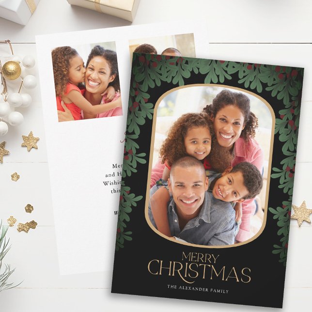Cartes Pour Fêtes Annuelles Végétation d'hiver Mistletoe 3 Photos Noël (Créateur téléchargé)