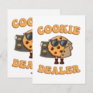 Cartes Pour Fêtes Annuelles Vendeur de biscuits drôle de cuisson