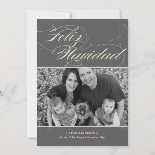 Cartes Pour Fêtes Annuelles Vendimia clásico navideño tarjetas con fotografías