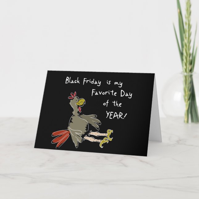 Cartes Pour Fêtes Annuelles Vendredi noir (Devant)