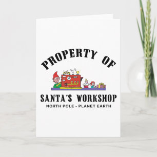 Cartes Pour Fêtes Annuelles Venin de l'atelier de Santa