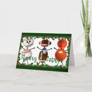 Cartes Pour Fêtes Annuelles Ventilateur de sports de Noël