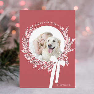 Cartes Pour Fêtes Annuelles Verre de Noël blanc et rouge poussiéreux Photo min