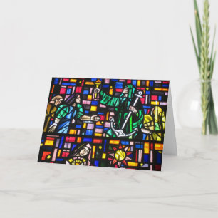 Cartes Pour Fêtes Annuelles verre souillé Pâques