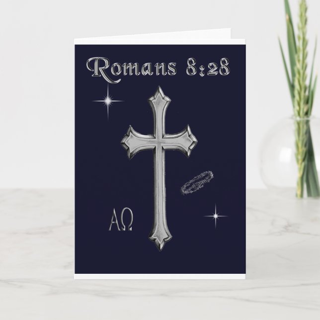 Cartes Pour Fêtes Annuelles verset de la Bible (Devant)