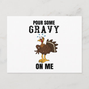 Cartes Pour Fêtes Annuelles Versez-moi un peu de gravier Turquie Drôle Thanksg