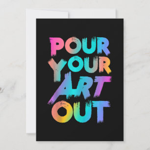 Cartes Pour Fêtes Annuelles Versez Votre Art Artist Peintre Peinture Acrylique