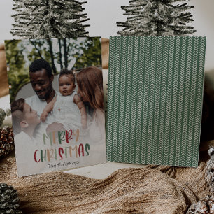 Cartes Pour Fêtes Annuelles Vert coloré Noël Pleine photo verticale