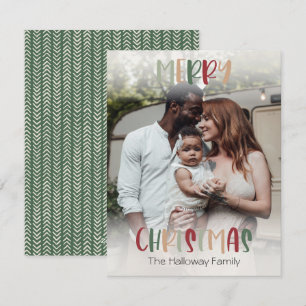 Cartes Pour Fêtes Annuelles Vert couleur Noël brillant photo complète