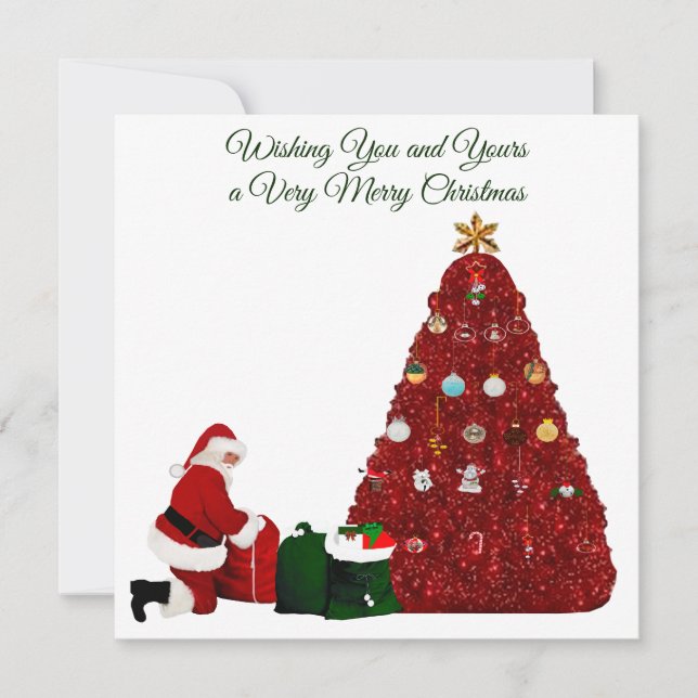 Cartes Pour Fêtes Annuelles Very Merry Christmas Card (Devant)
