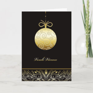 Cartes Pour Fêtes Annuelles veselé Vánoce, Merry christmas in Czech