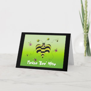 Cartes Pour Fêtes Annuelles Veuillez 'Bee' Mine Valentine