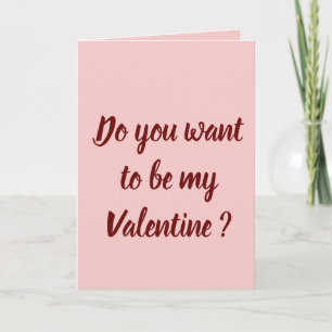 Cartes Pour Fêtes Annuelles Veux-tu être ma Saint-Valentin ?