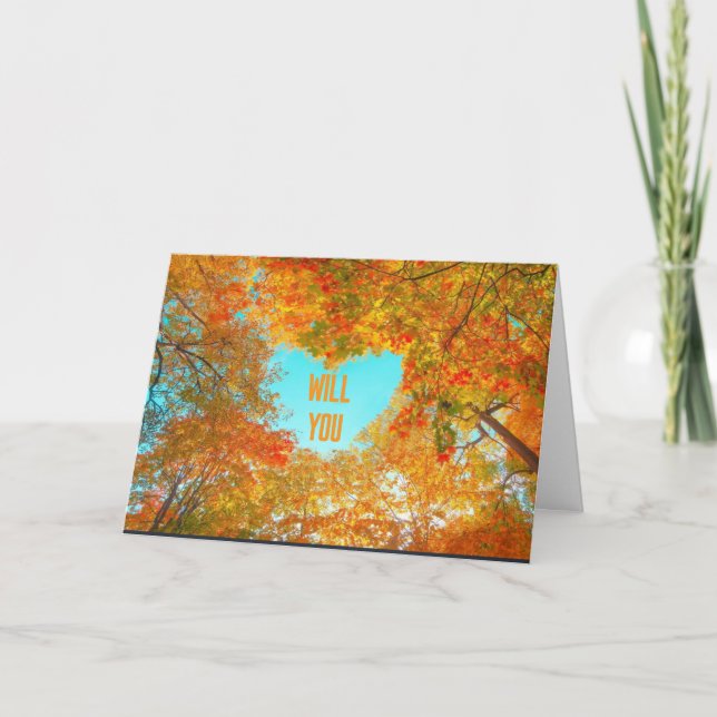 CARTES POUR FÊTES ANNUELLES VEUX-TU "ME MARIER" ? (Devant)