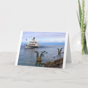 Cartes Pour Fêtes Annuelles Vevey Paddle boat, Lake Geneva 97