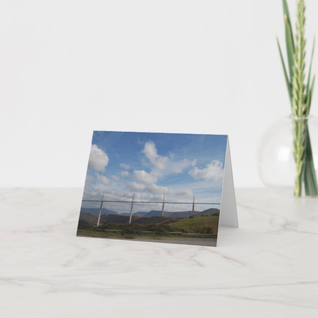 Cartes Pour Fêtes Annuelles Viaduc de Millau, France (Devant)