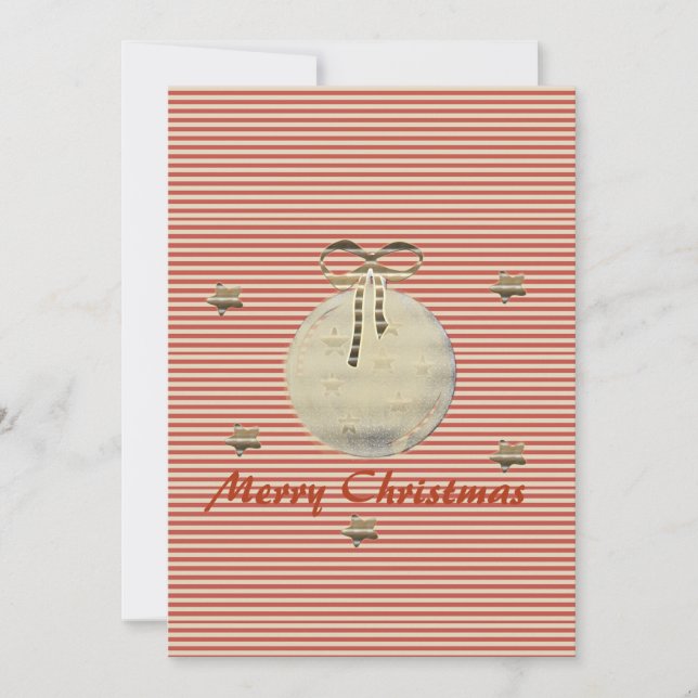 Cartes Pour Fêtes Annuelles Vibe de vacances Gold Retro (Devant)