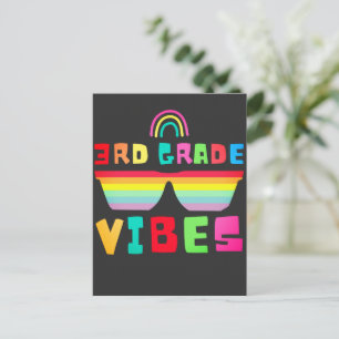 Cartes Pour Fêtes Annuelles Vibes De Troisième Année Retour À L'École Enseigna