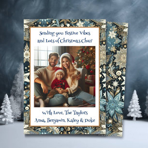 Cartes Pour Fêtes Annuelles Vibes festives et Noël Cheer Family Photo