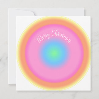 Cartes Pour Fêtes Annuelles Vibrations positives - Dégradé radial coloré