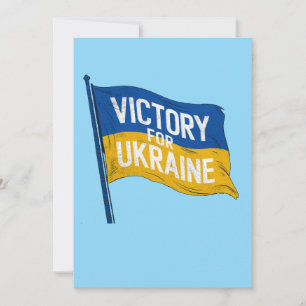 Cartes Pour Fêtes Annuelles Victoire pour le drapeau ukrainien, Art patriote p