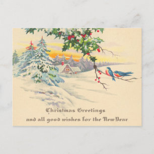 Cartes Pour Fêtes Annuelles Victorian Christmas Postcards