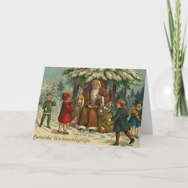 Cartes Pour Fêtes Annuelles Victorian German (Devant)