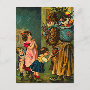 Cartes Pour Fêtes Annuelles Victorian Santa Claus