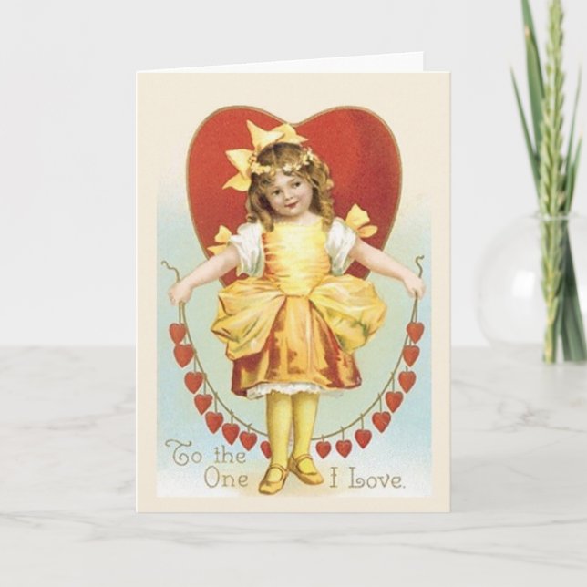 Cartes Pour Fêtes Annuelles Victorian Valentine Love Valentine's Day Card (Devant)