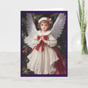 Cartes Pour Fêtes Annuelles Victorian Vintage Retro Christmas Angel
