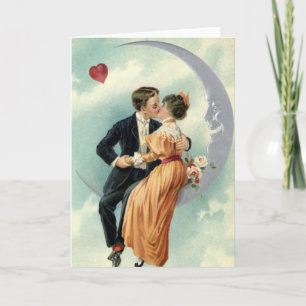 Cartes Pour Fêtes Annuelles Victorienne Saint Valentin Baiser Vintage sur la L