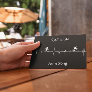 Cartes Pour Fêtes Annuelles Vie cyclable, Heartbeat personnalisable