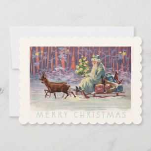 Cartes Pour Fêtes Annuelles Vienne Woods Père Noël