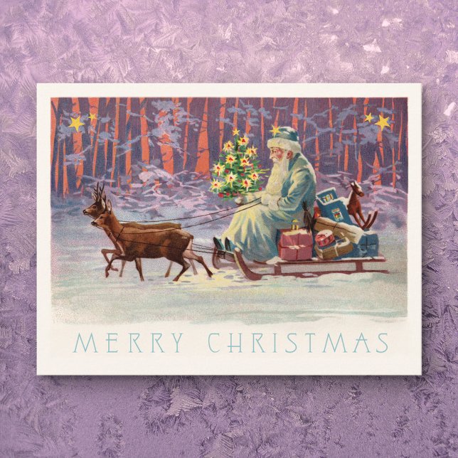 Cartes Pour Fêtes Annuelles Vienne Woods Père Noël (Créateur téléchargé)
