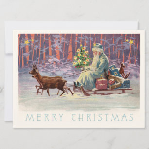 Cartes Pour Fêtes Annuelles Vienne Woods Père Noël