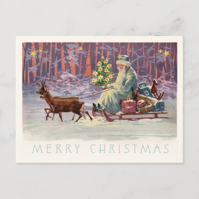 Cartes Pour Fêtes Annuelles Vienne Woods Père Noël (Devant)