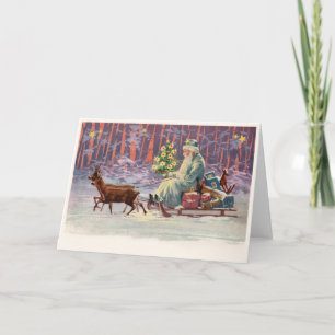 Cartes Pour Fêtes Annuelles Vienne Woods Père Noël