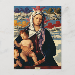 Cartes Pour Fêtes Annuelles Vierge à l'Enfant de Bellini Haute-Fidélité Beaux-