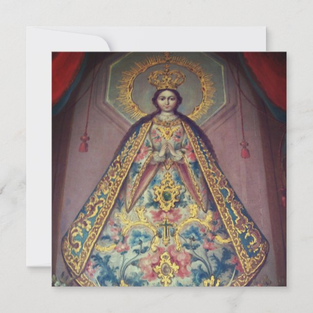 Cartes Pour Fêtes Annuelles Vierge de Zapopan (Devant)
