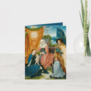 Cartes Pour Fêtes Annuelles Vierge et enfant - Barthel Bruyn l'aîné